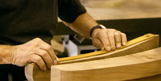 Maloof Hands with Templete